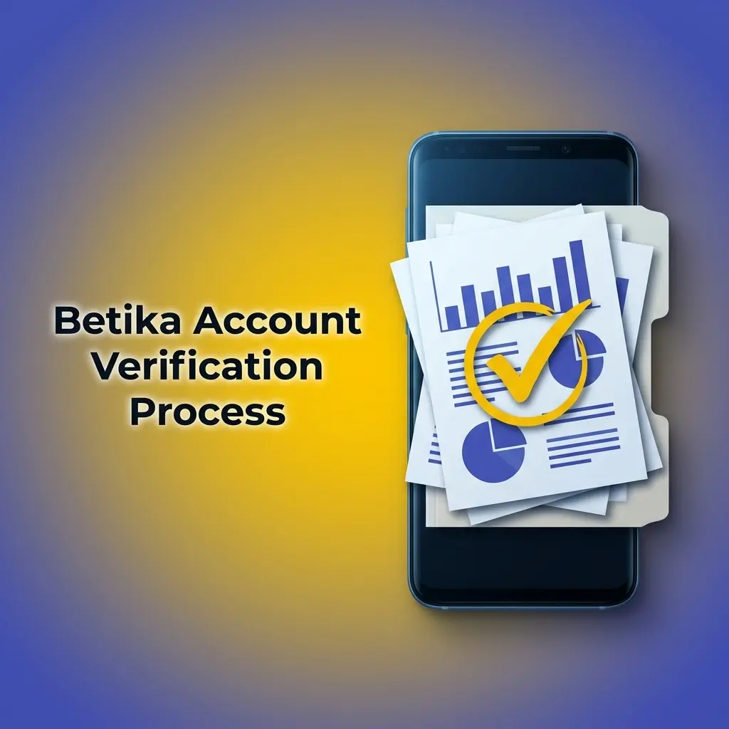 Betika KYC account verification process showing ID upload, selfie check, and M-Pesa withdrawal activation steps in Kenya